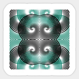 Spiral Pattern Design Sticker